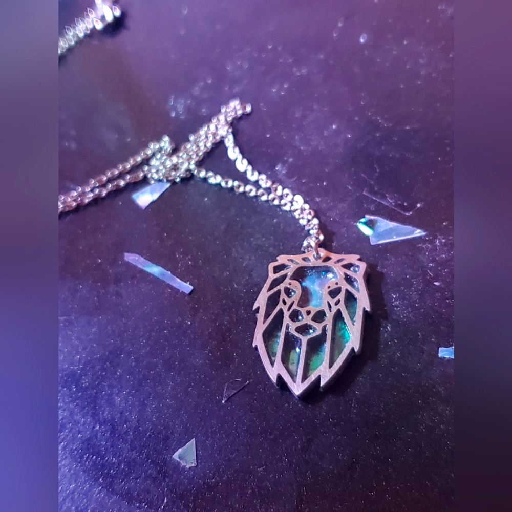 Abalone Lion Pendant Custom Order